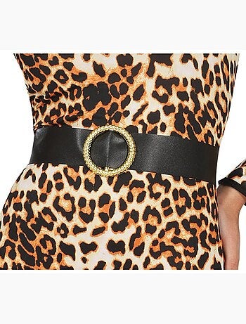 Costume de fille disco léopard