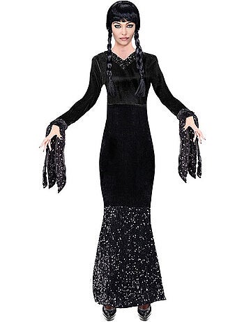Costume de fille sinistre avec paillettes