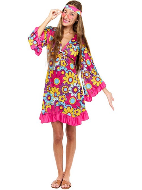 Costume de hippie marguerite - Kiabi