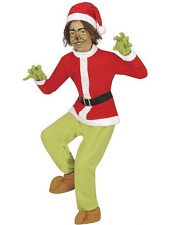 Costume de lutin de Noël grincheux