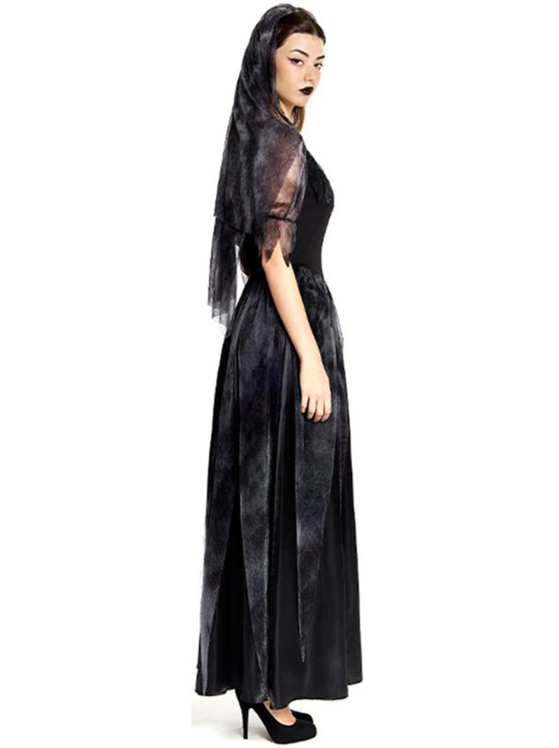 Costume de mariée gothique avec voile Multicolore - Kiabi