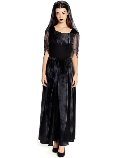 Costume de mariée gothique avec voile - Kiabi