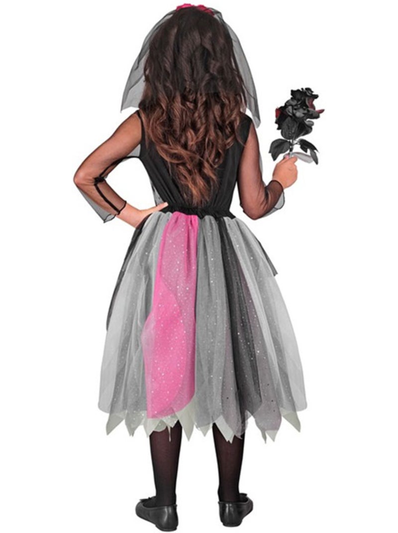 Costume de mariée squelette avec coiffe Multicolore - Kiabi