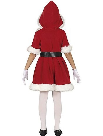 Costume de Mère Noël en robe à capuche