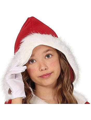 Costume de Mère Noël en robe à capuche