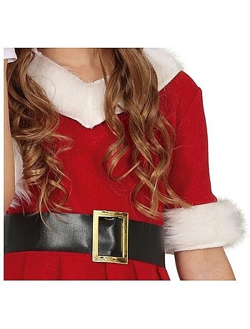 Costume de Mère Noël en robe à capuche