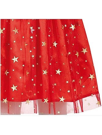 Costume de Mère Noël scintillant avec ceinture