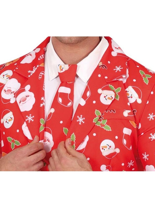 Costume de Père Noël amusant avec cravate - Kiabi