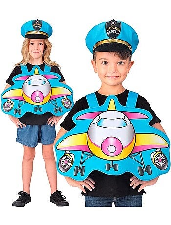 Costume de pilote d'avion avec chapeau