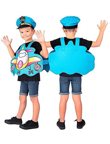 Costume de pilote d'avion avec chapeau
