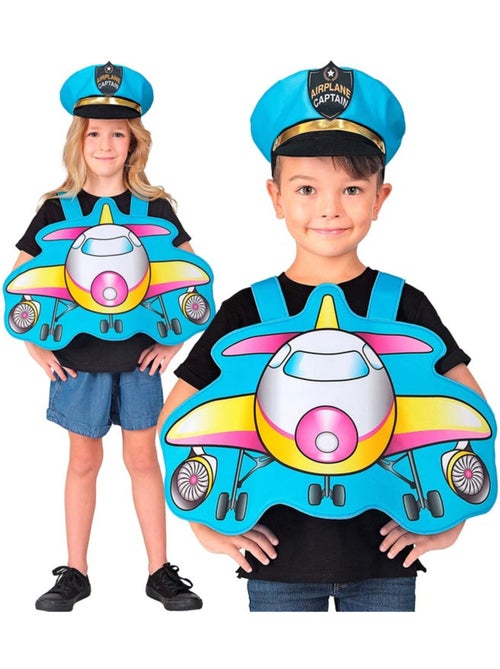 Costume de pilote d'avion avec chapeau - Kiabi