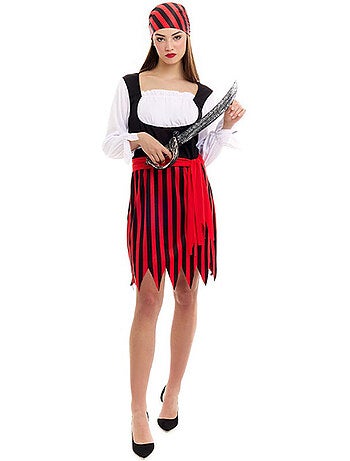 Costume de pirate rayé