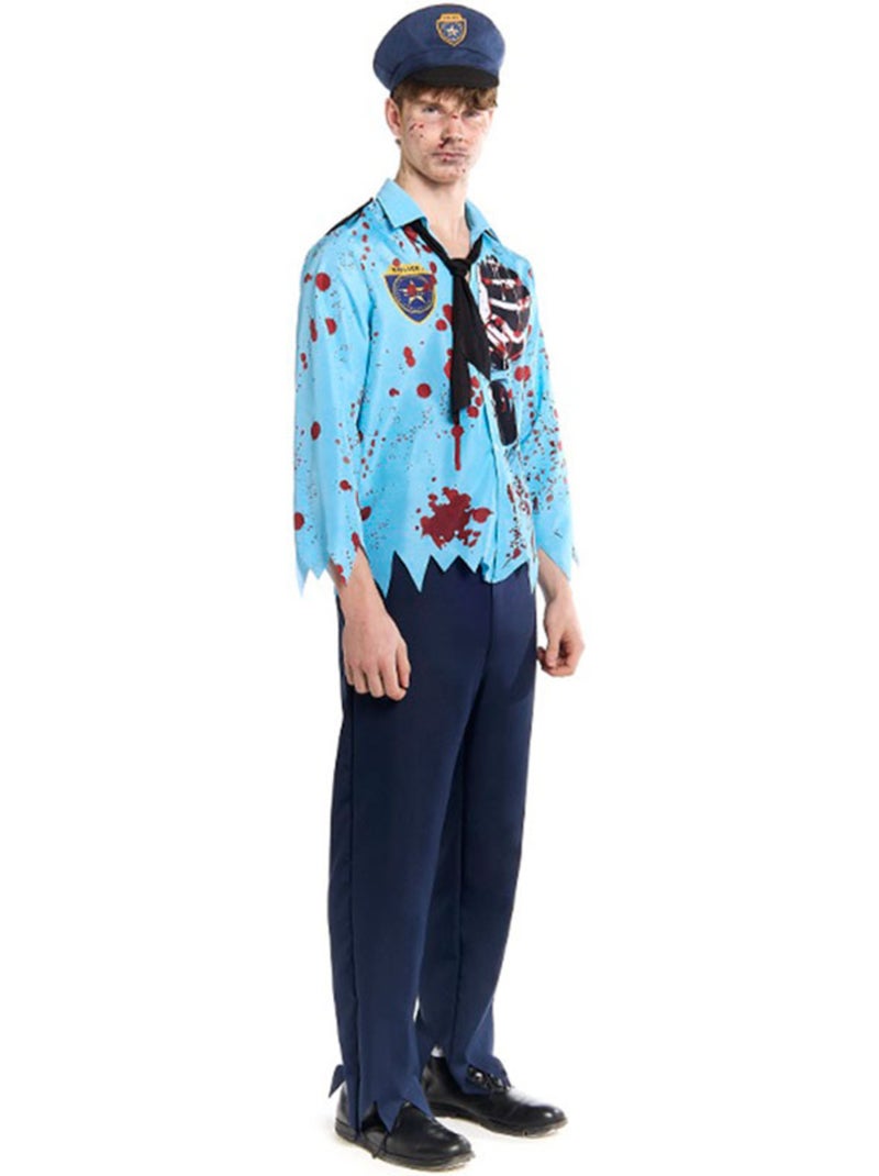 Costume de policier zombie avec chapeau Multicolore - Kiabi