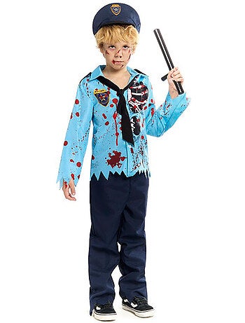 Costume de policier zombie avec chapeau