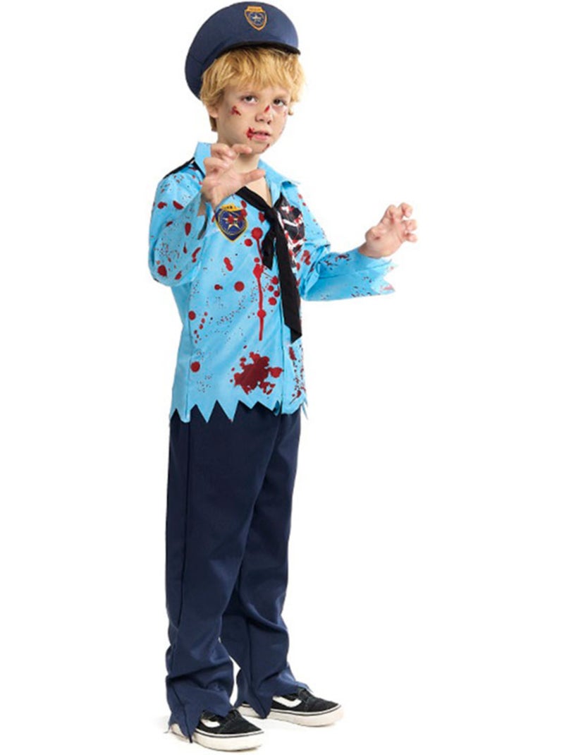 Costume de policier zombie avec chapeau Multicolore - Kiabi