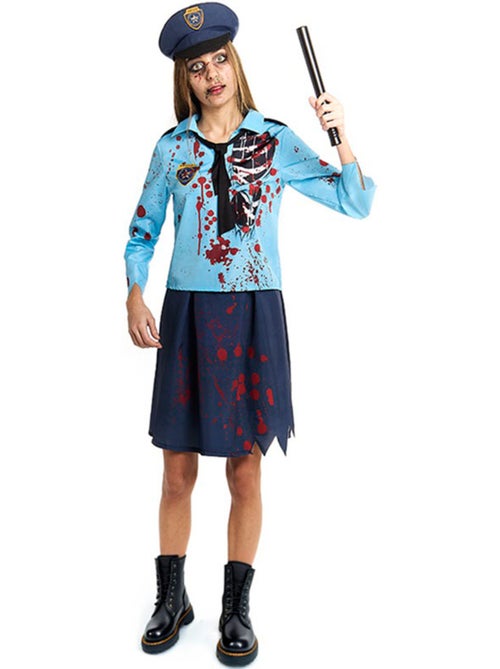 Costume de policier zombie avec chapeau - Kiabi