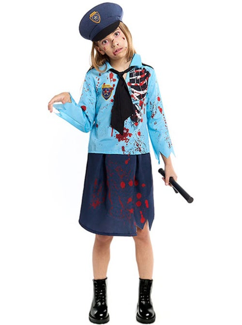Costume de policier zombie avec chapeau - Kiabi