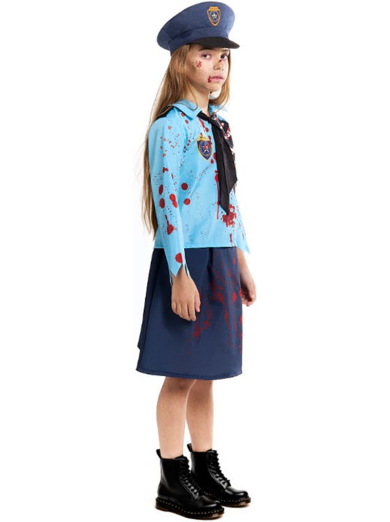Costume de policier zombie avec chapeau Multicolore - Kiabi