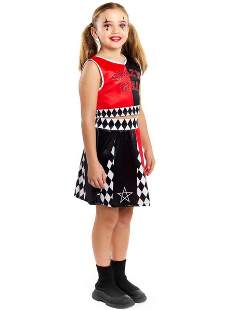 Costume de pom-pom girl arlequin dangereux Multicolore - Kiabi