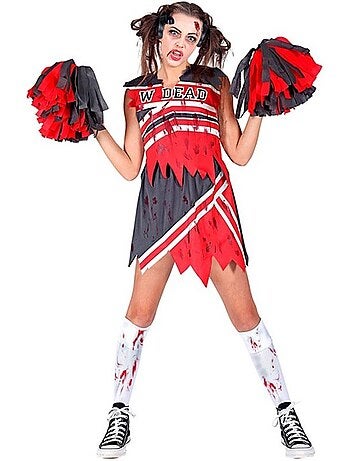 Costume de pom-pom girl zombie
