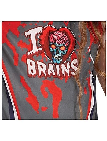 Costume de pom-pom girl zombie