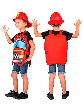 Costume de pompier avec chapeau