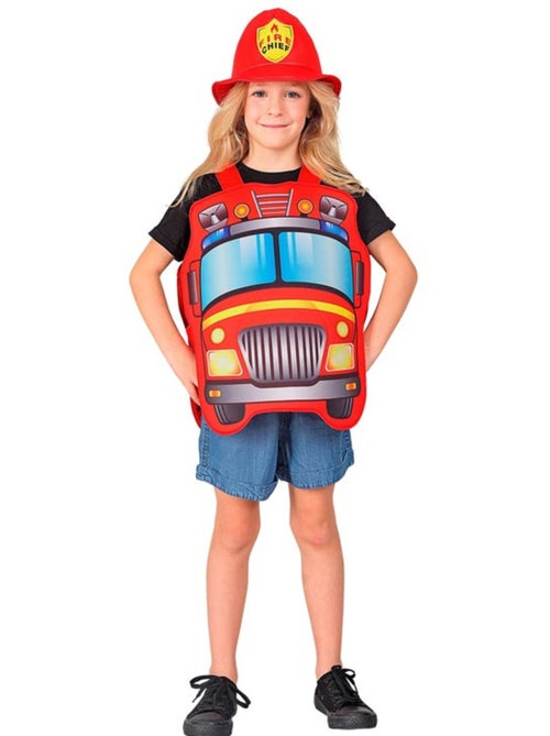 Costume de pompier avec chapeau - Kiabi