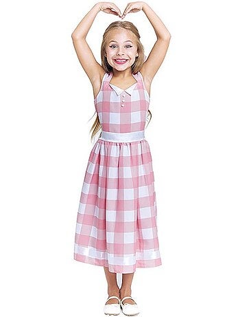 Costume de poupée à carreaux