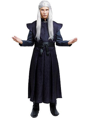 Costume de prince dragon noir avec ceinture