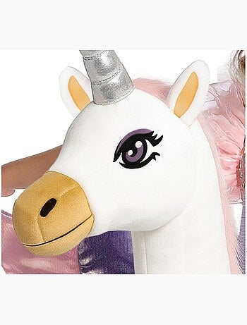 Costume de princesse chevauchant une licorne