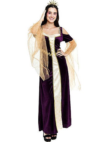 Costume de princesse médiévale à manches longues
