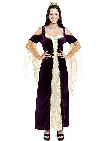 Costume de princesse médiévale à manches longues