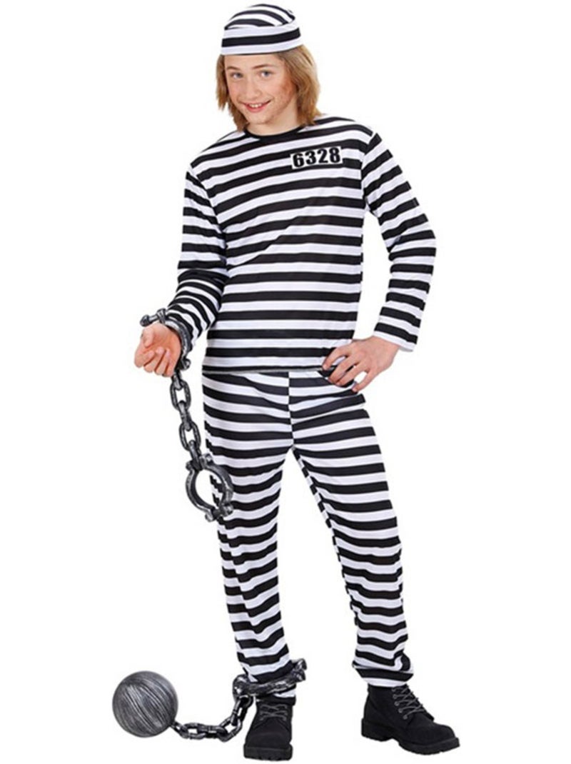 Costume de prisonnier rayé Multicolore - Kiabi