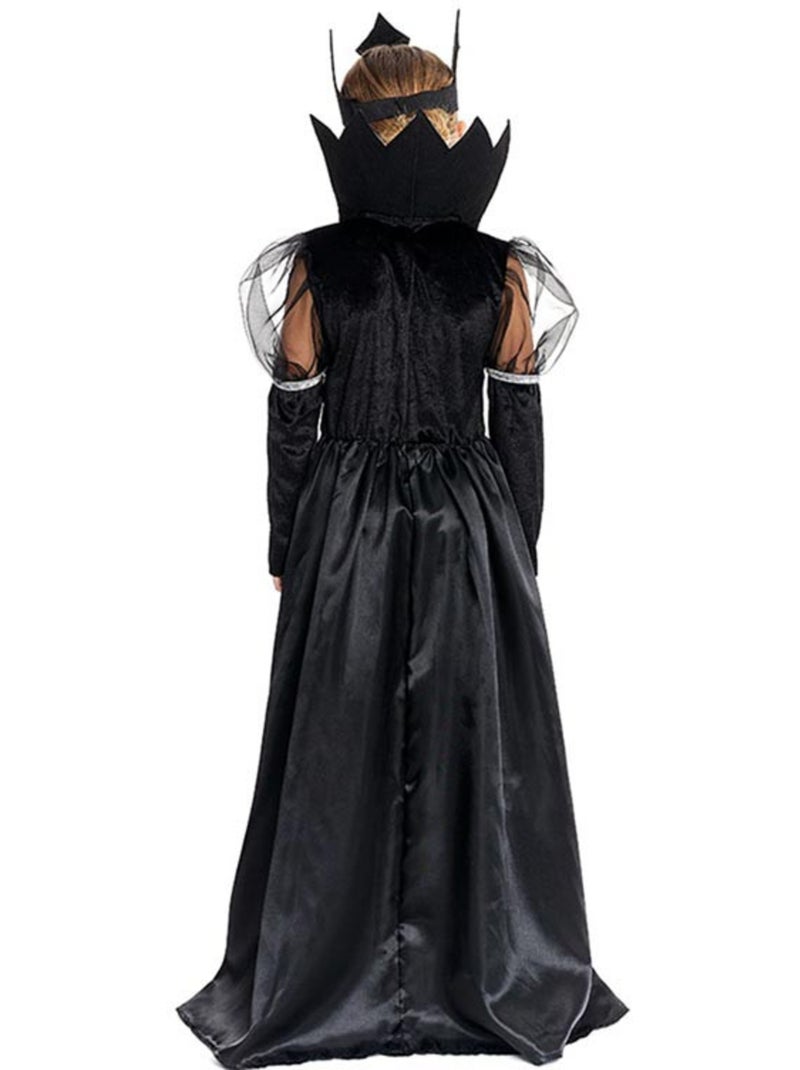 Costume de Reine Crâne Noir avec couronne Multicolore - Kiabi