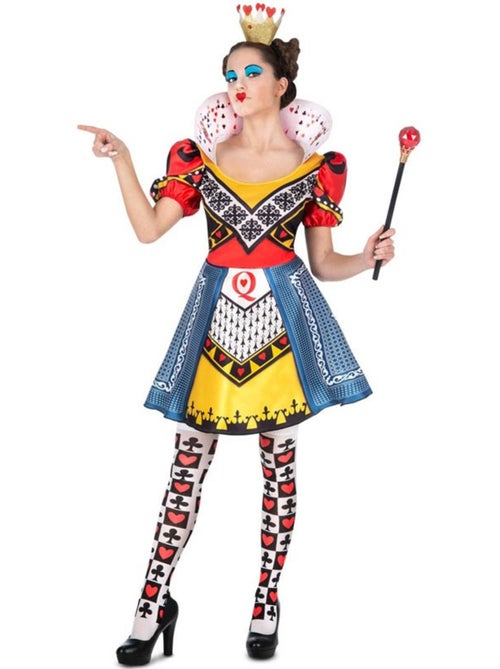 Costume de Reine de Cœur avec bas - Kiabi