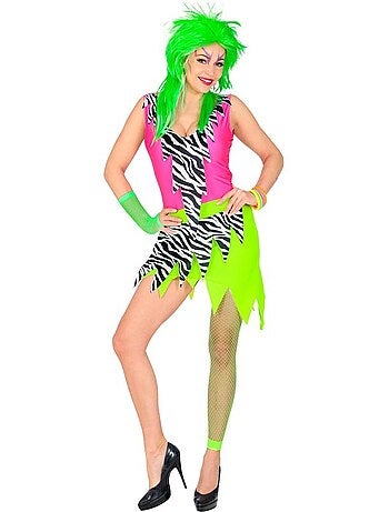 Costume de rock star des années 80 à imprimé animal