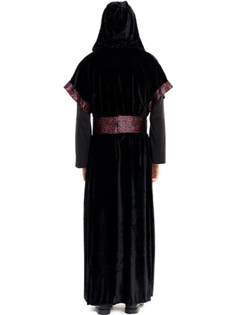 Costume de sorcier noir avec capuche et ceinture Multicolore - Kiabi