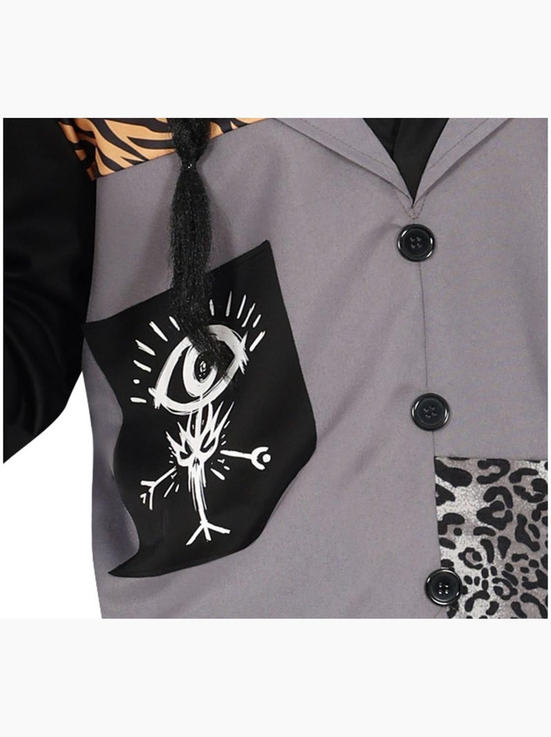Costume de sorcier vaudou à tête de mort Multicolore - Kiabi