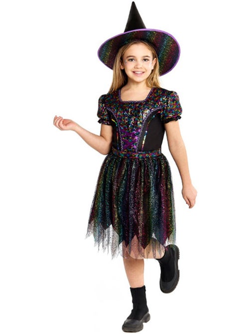 Costume de sorcière à paillettes - Kiabi