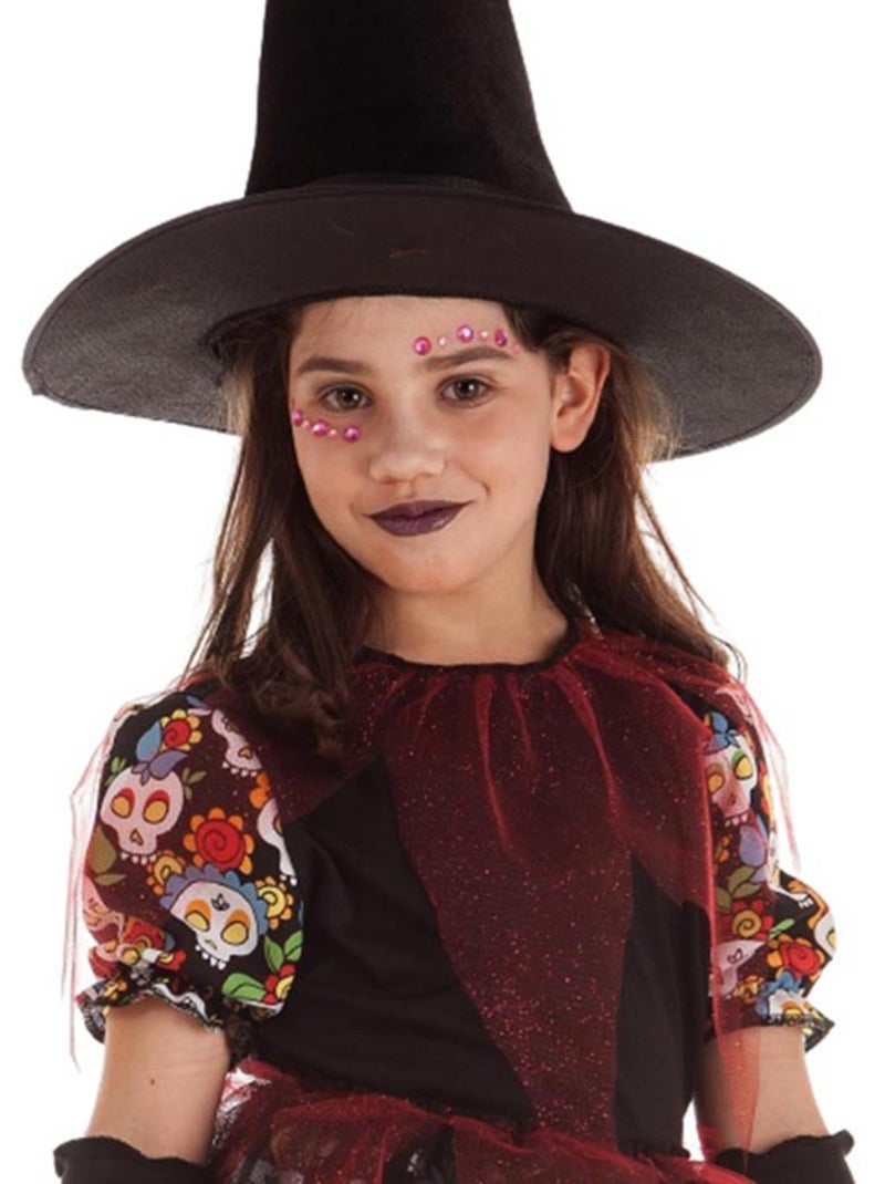 Costume de sorcière à tête de mort florale Multicolore - Kiabi