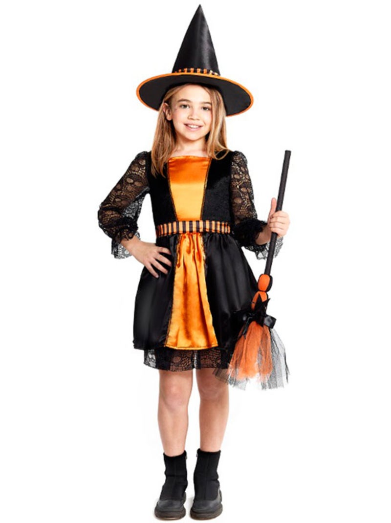 Costume de sorcière avec dentelle Multicolore - Kiabi