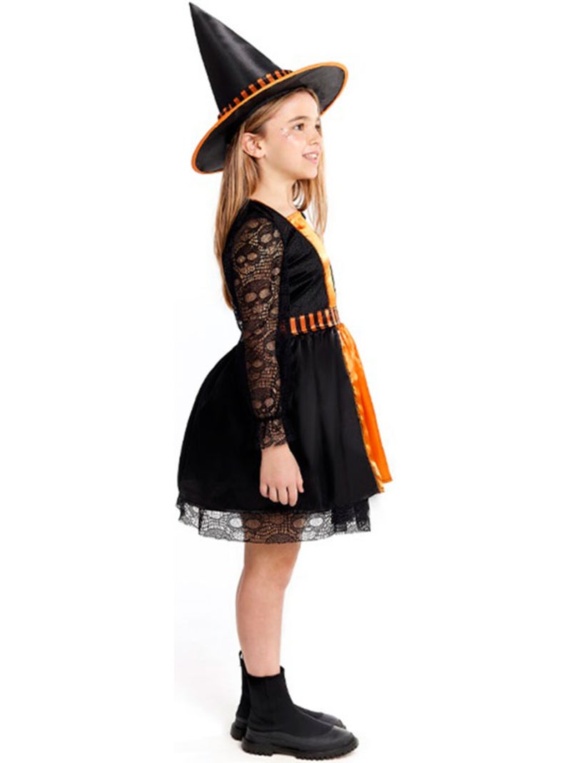 Costume de sorcière avec dentelle Multicolore - Kiabi