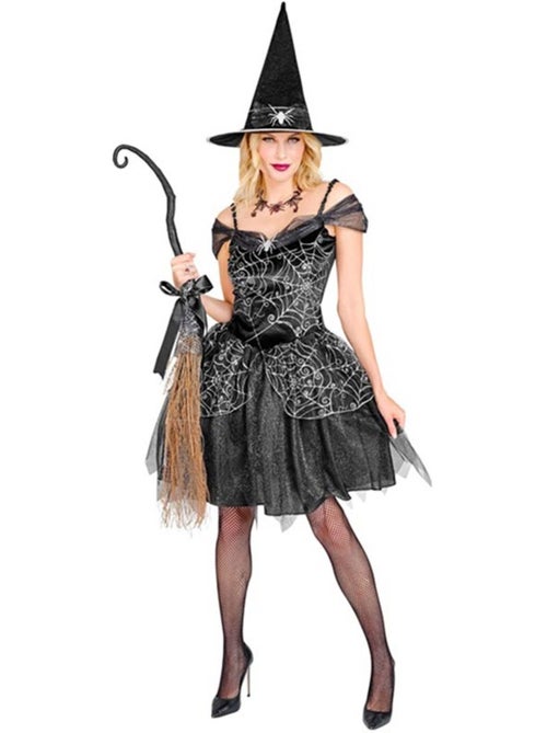Costume de sorcière en toile d'araignée - Kiabi