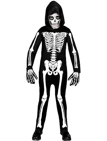 Costume de squelette avec capuche