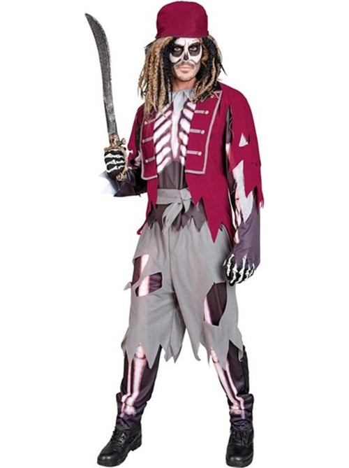 Costume de squelette de garçon de cabine pirate - Kiabi
