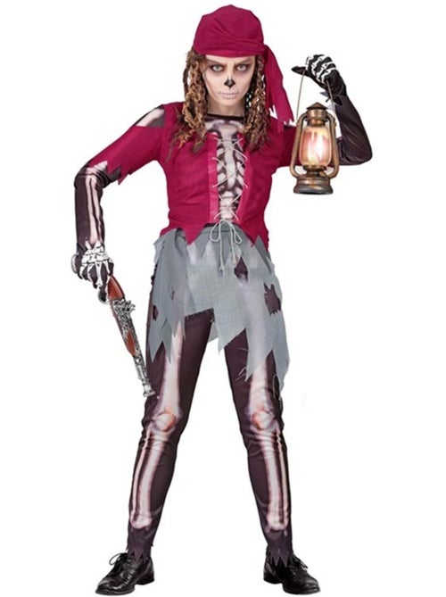 Costume de squelette de garçon de cabine pirate - Kiabi
