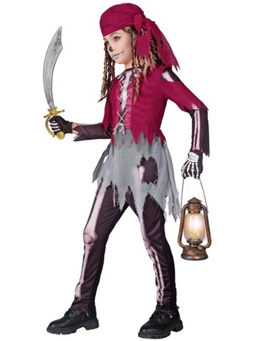 Costume de squelette de garçon de cabine pirate - Kiabi