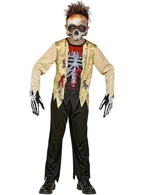 Costume de squelette toxique avec masque - Kiabi