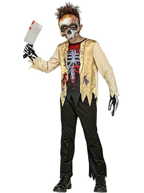 Costume de squelette toxique avec masque - Kiabi