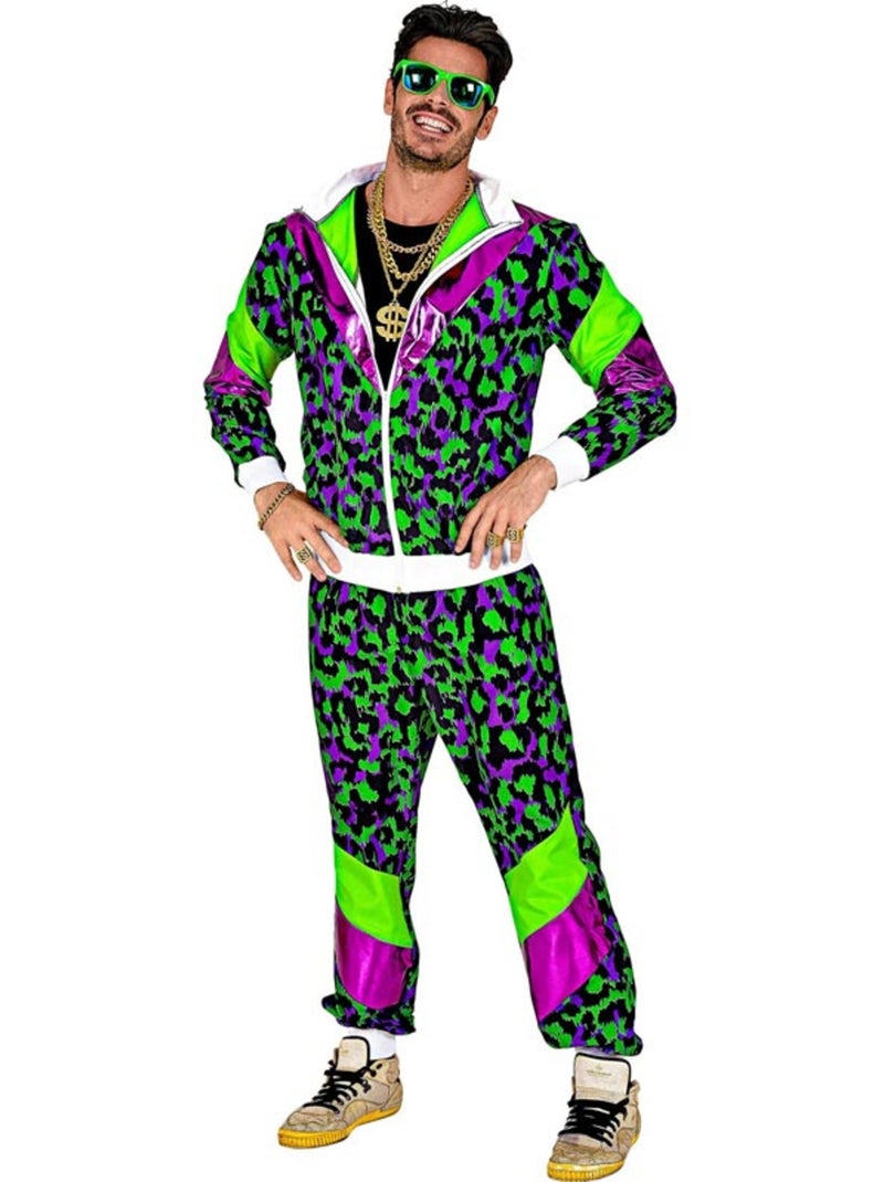 Costume de survêtement à imprimé animal fluo des années 80 Multicolore - Kiabi
